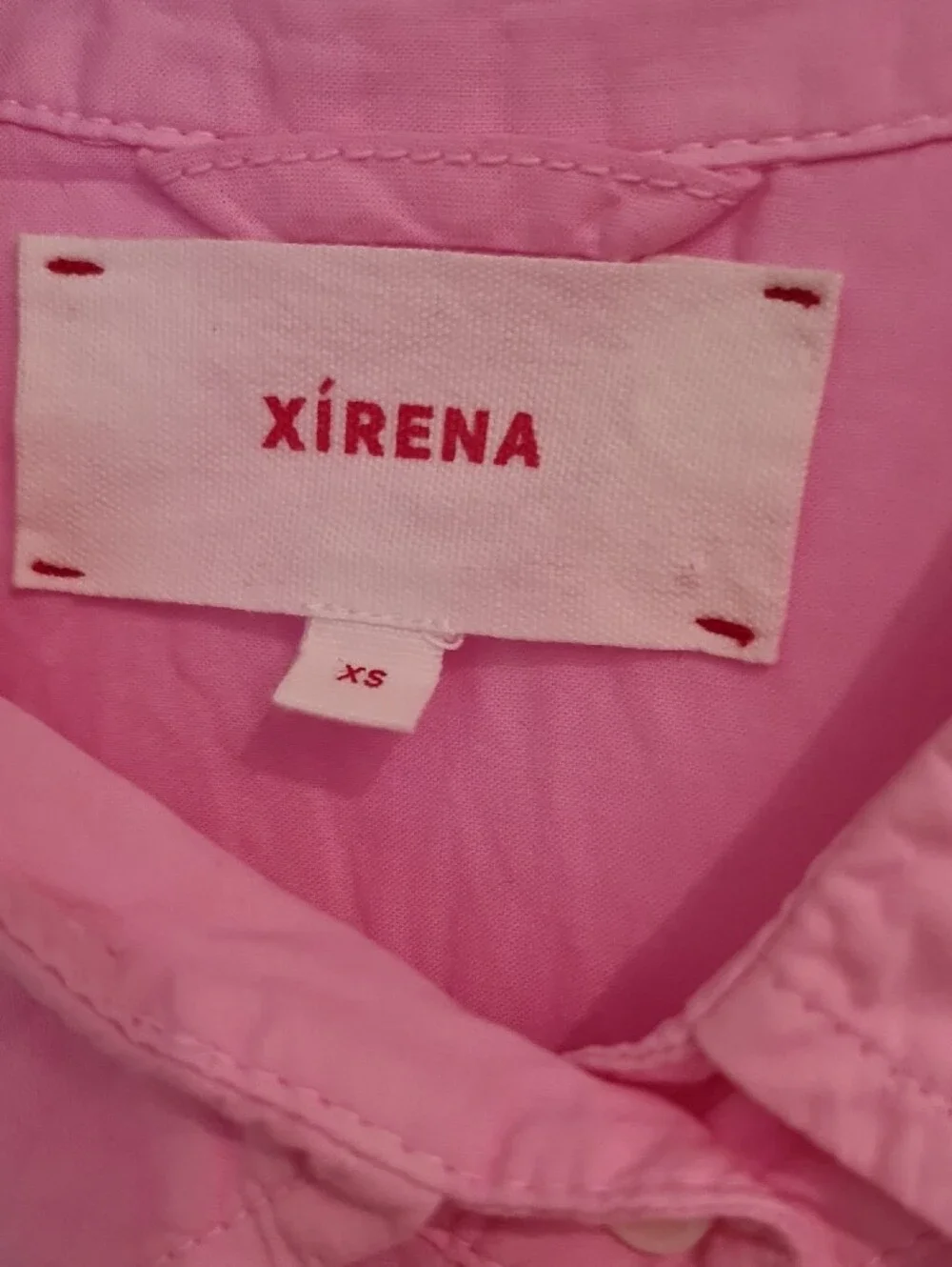 XiRENA 100% Cotton Pink Button-Down Shirt